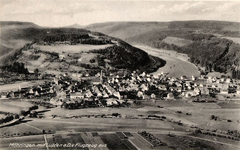 Luftbild von Sden 1934