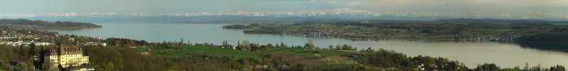 Blick von einer Anhöhe bei Hödingen auf den Überlinger See